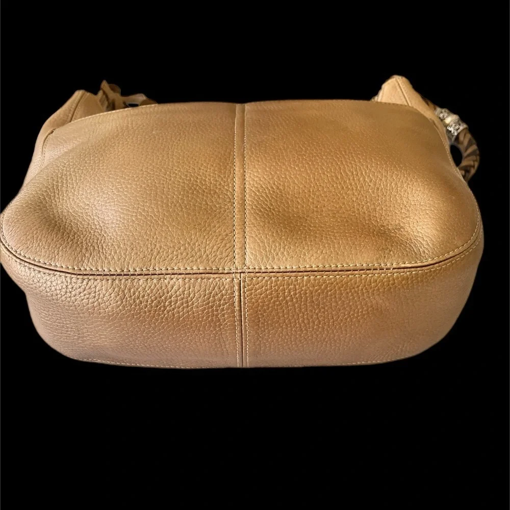 Brighton Barbados Ziptop Hobo bag.  Zinc Pearl color.  Brighton hardware